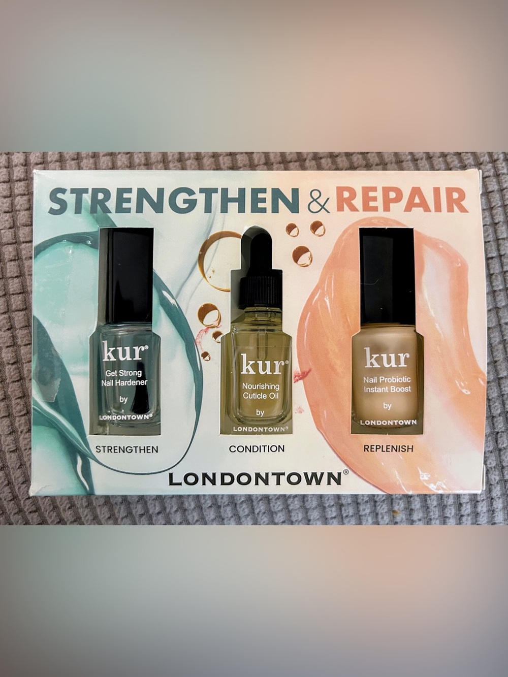 kur Strengthen & Repair Trio — Nail Care Set